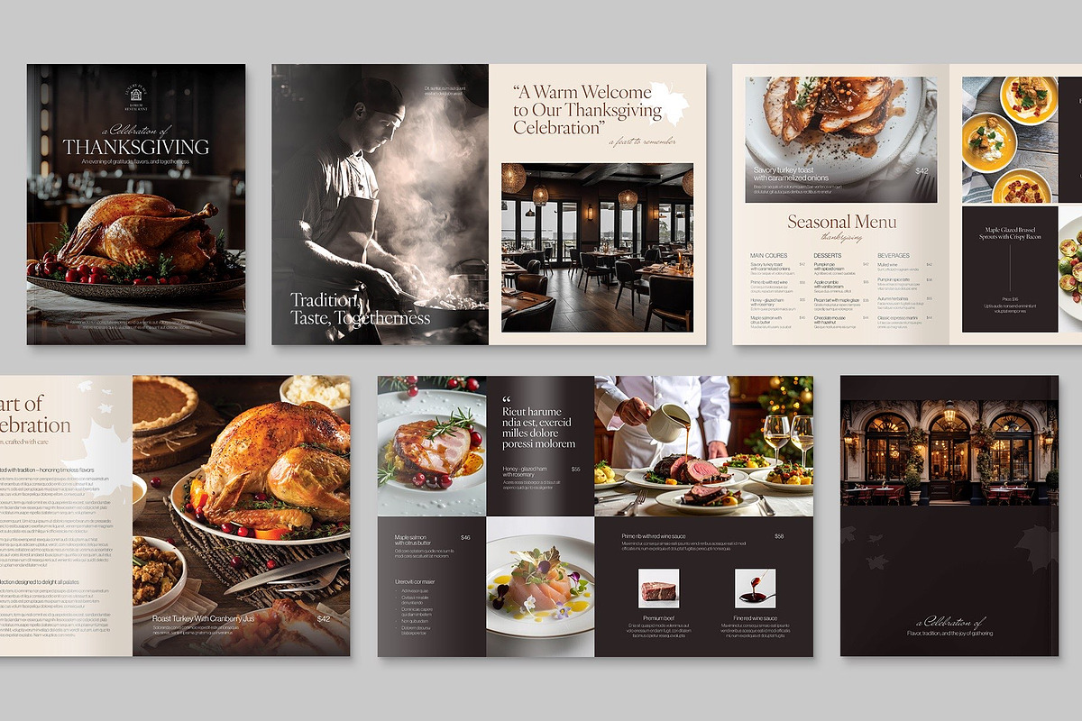 Thanksgiving Brochure Template, a Brochure Template by BrandPacks (Photo 2 of 6)