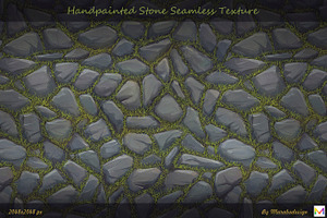 Seamless Stone Hanpainted Texture