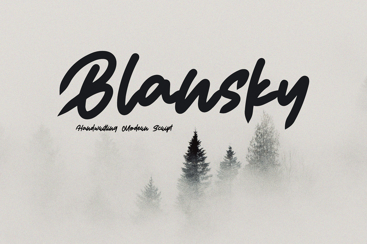 Blansky - Handwritting Font, a Handwritten Font by NuType (Photo 1 of 10)