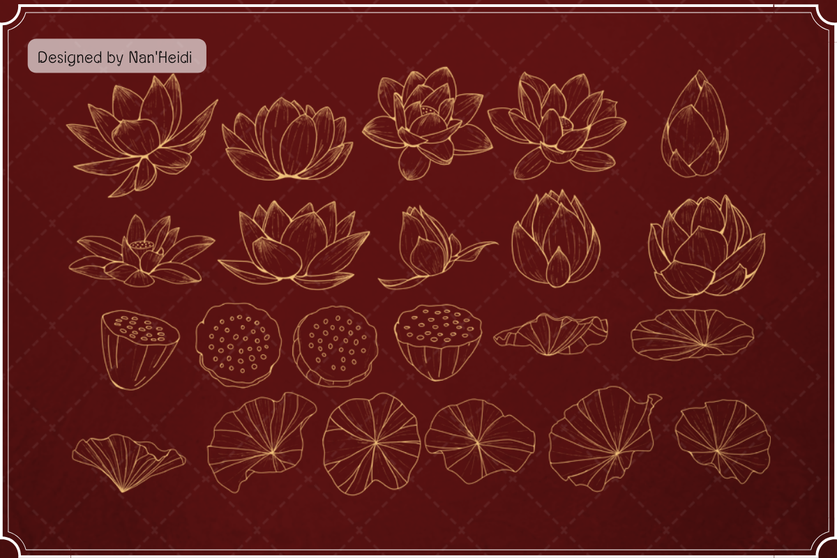 Chinese and Lotus NHD03, a Brush Add-On by Nan'Heidi (Photo 3 of 8)