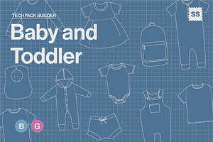 Baby Toddler Tech Pack Template Kit