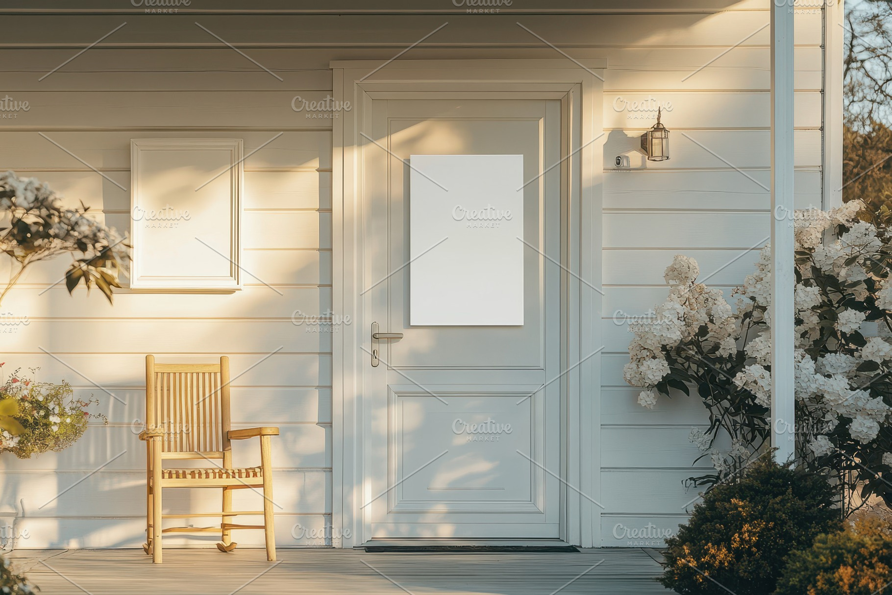 Beautifully decorated white wall, a Photo by Pavel_design
