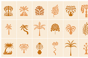 Sunny Palms, Elements And Prints