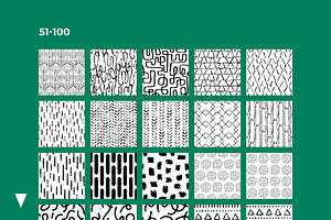 200 Hand Drawn Seamless Patterns