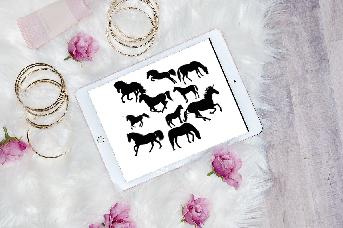 30 Beautiful Horses Brush Stamps, a Brush Add-On by Manifesto Design Gallery (Photo 3 of 5)
