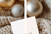 5x7 in Cozy Christmas Card Mockup, an Advertising Mockup by Serenefeeling (Thumbnail 5 of 7)