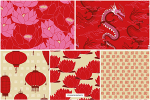 Chinese Seamless Vector Patterns