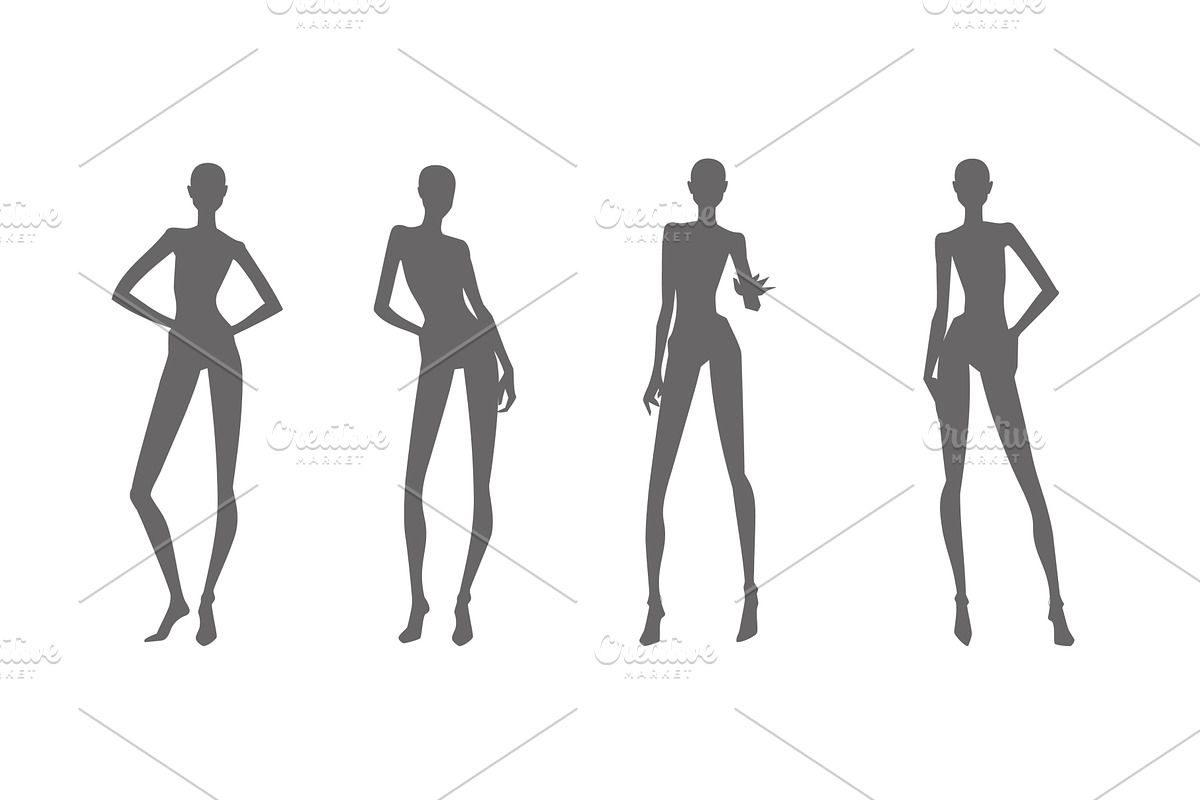 Female fashion silhouette figure, a Person Illustration by Alltruecolours