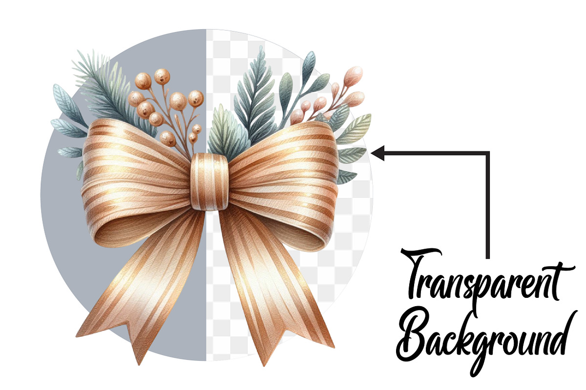 Beige Christmas Clipart, an Illustration by Pixels.Craft (Photo 2 of 5)