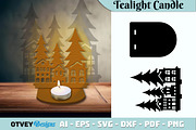 Christmas Scene Tealight Candle, a Decorative Illustration by OTVEY DESIGN (Thumbnail 2 of 13)