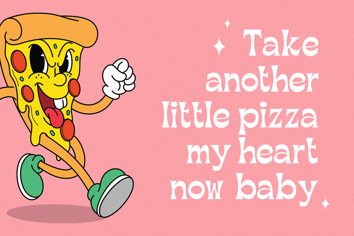 Retro Romantic Font, a Sans Serif Font by Salt & Pepper Designs (Photo 2 of 6)