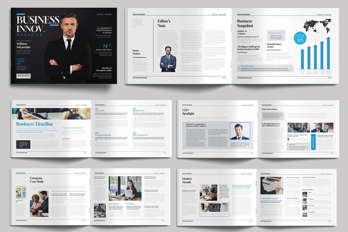 Professionals Business Magazine, a Magazine Template by MightyDesign (Photo 1 of 6)