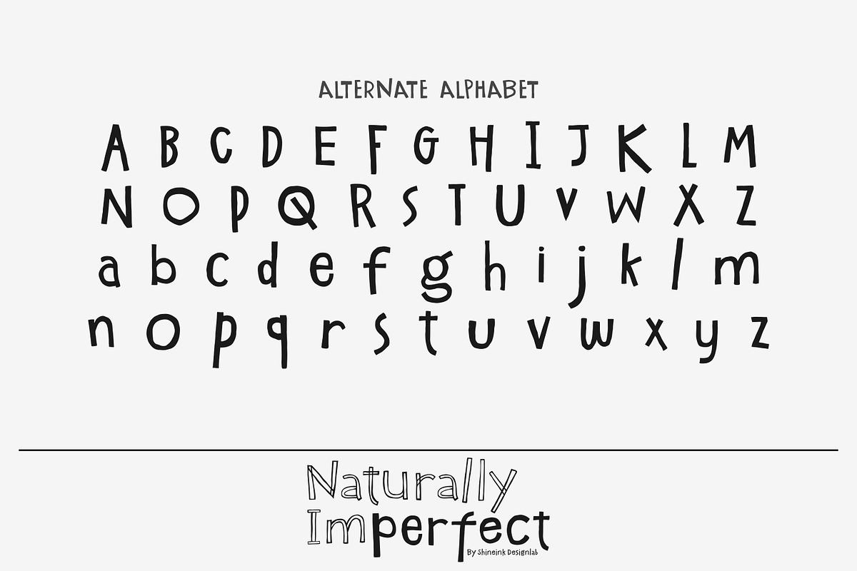 Naturally Imperfect – HandDrawn Font, a Handwritten Font by shineink.designlab (Photo 10 of 11)