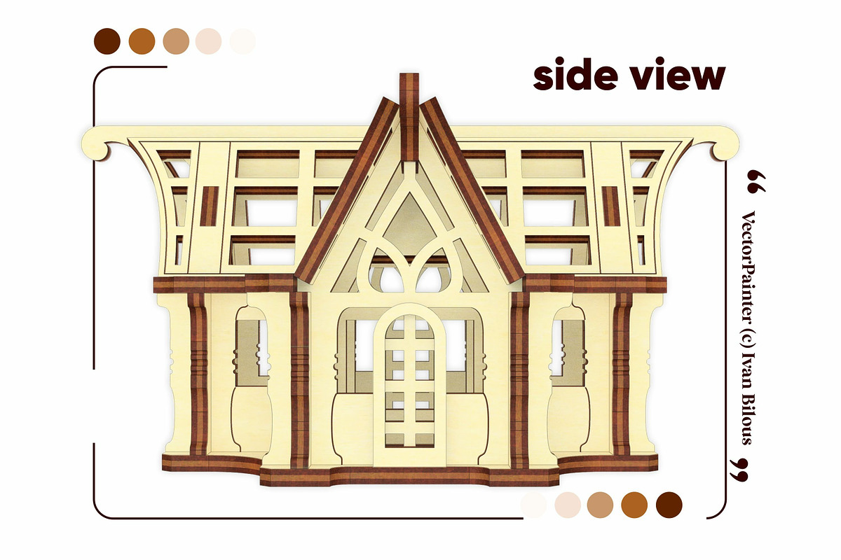 Small 3d Greenhouse - Laser Cut File, an Object Graphic by VectorPainter (Photo 11 of 14)