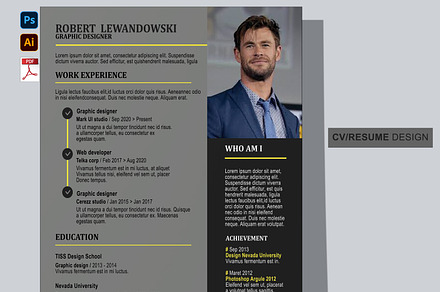 Creative cv/resume template design