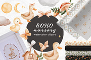 Kids Bundle Animals Clipart/Patterns, an Animal Illustration by Pattern + watercolor (Thumbnail 7 of 7)
