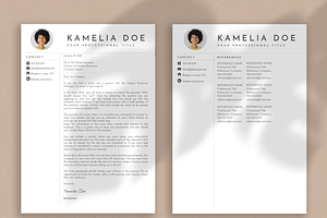 Clean Resume, Cover Letter Word, Mac