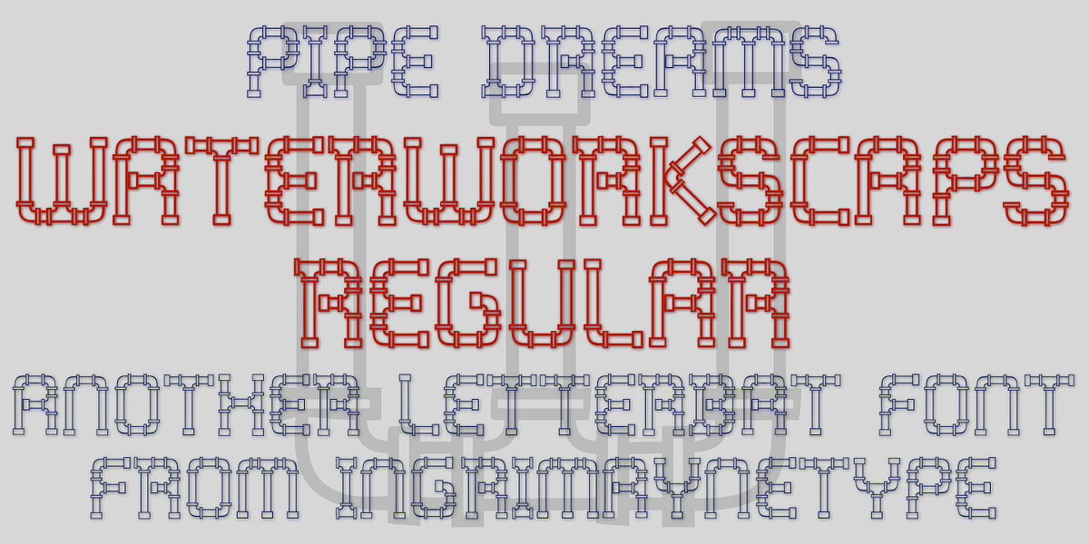 WaterWorksCaps, a Font by Ingrimayne Type (Photo 3 of 5)