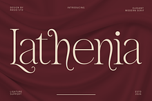 Lathenia Elegant Modern Serif Font