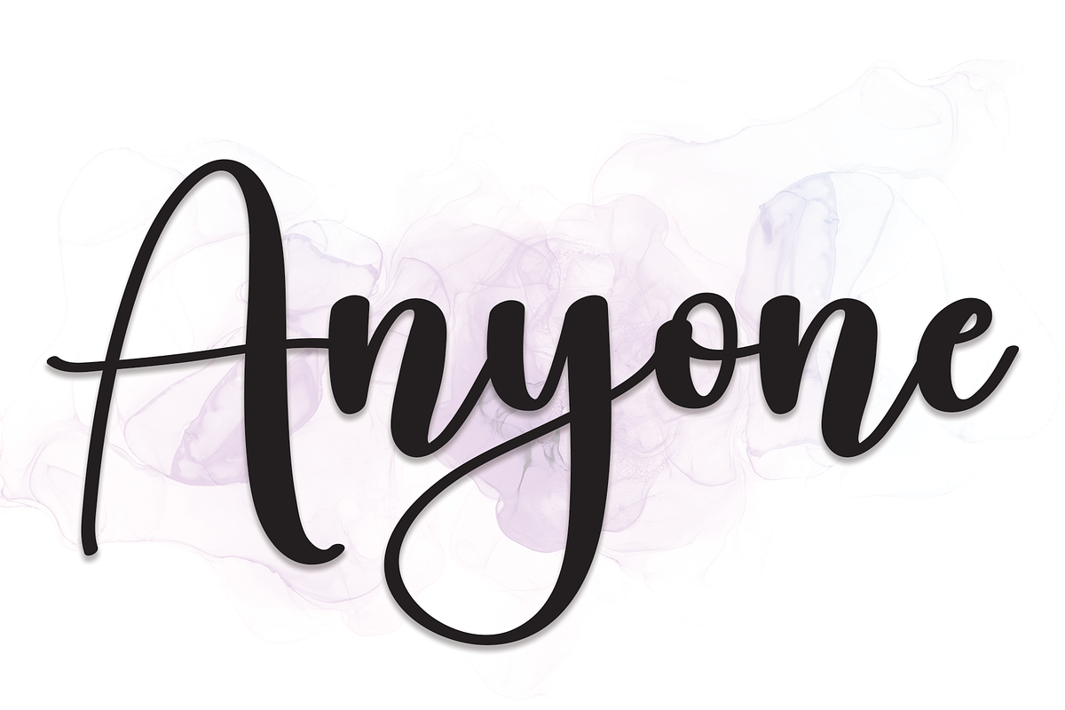 Anyone | Script Font, a Script Font by Scratchones (Photo 1 of 8)