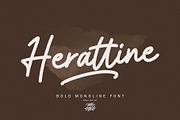 Herattine | Monoline Font, a Script Font by MJB Letters (Thumbnail 1 of 10)