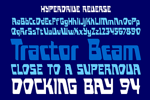 Hyperdrive - Sci-fi Logo Font