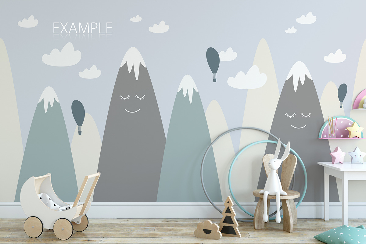 KIDS WALL & FRAMES Mockup Bundle - 4, a Product Mockup by Yuri-U (Photo 14 of 38)