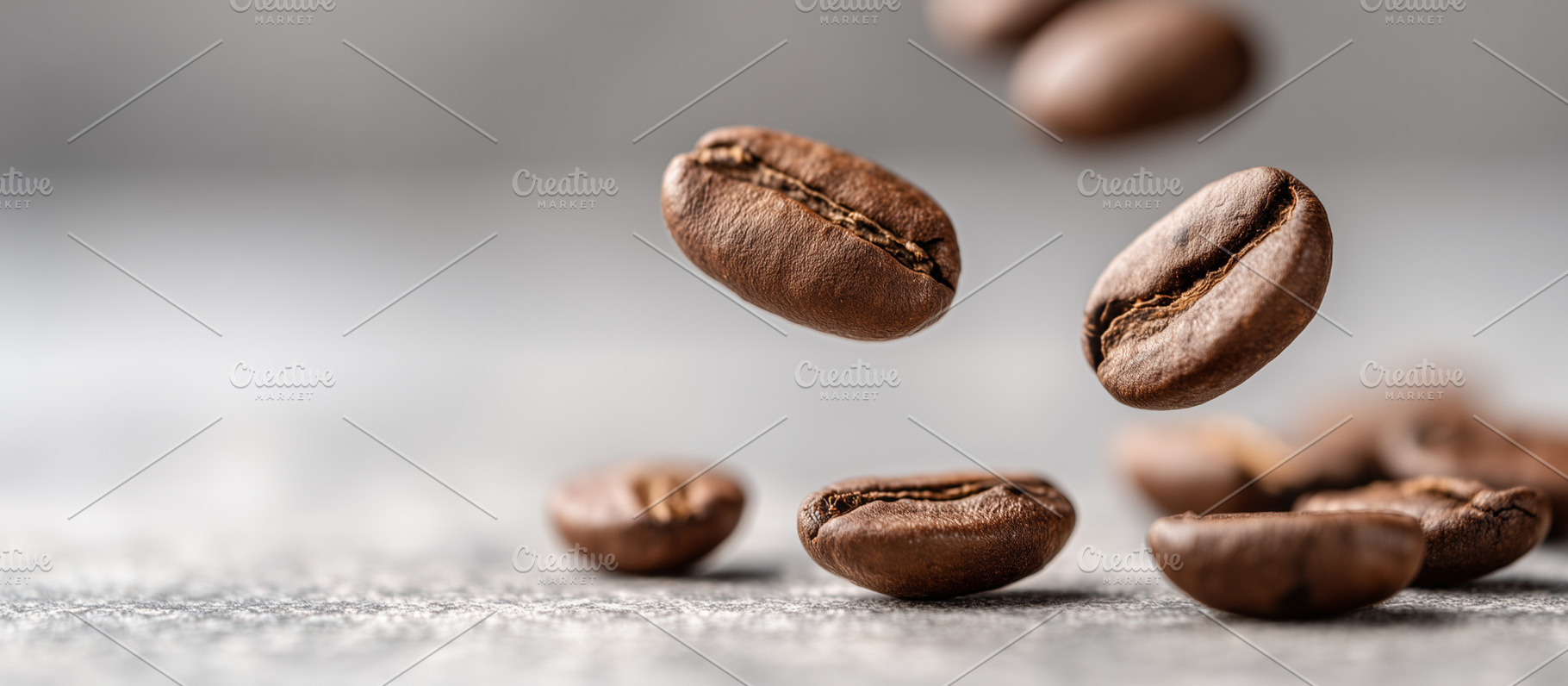 Close up of roasted coffee beans, a Food & Drink Photo by MistyDay