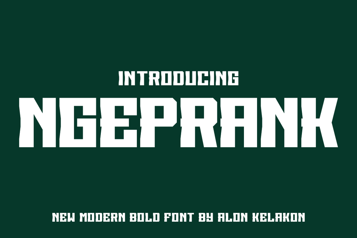Ngeprank, a Serif Font by alon kelakon (Photo 1 of 5)
