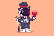 Cute Astronaut Rich Holding Diamond, a Finance Illustration by Catalyst Labs (Thumbnail 1 of 3)