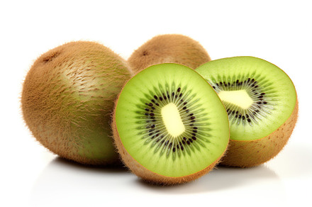 Ripe kiwi fruit isolated on white background, a Food & Drink Photo by AlyaAnd
