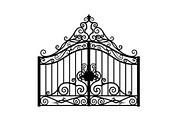 Ornate Wrought Iron Gate Vector Bund, an Illustration by Designs_River (Thumbnail 21 of 47)
