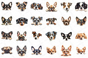 Peeking Dog Breed Clipart, an Illustration by DreamPrint404 (Thumbnail 3 of 6)