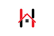 letter H Home Logo, a Branding & Logo Template by Salman Shop (Thumbnail 1 of 4)