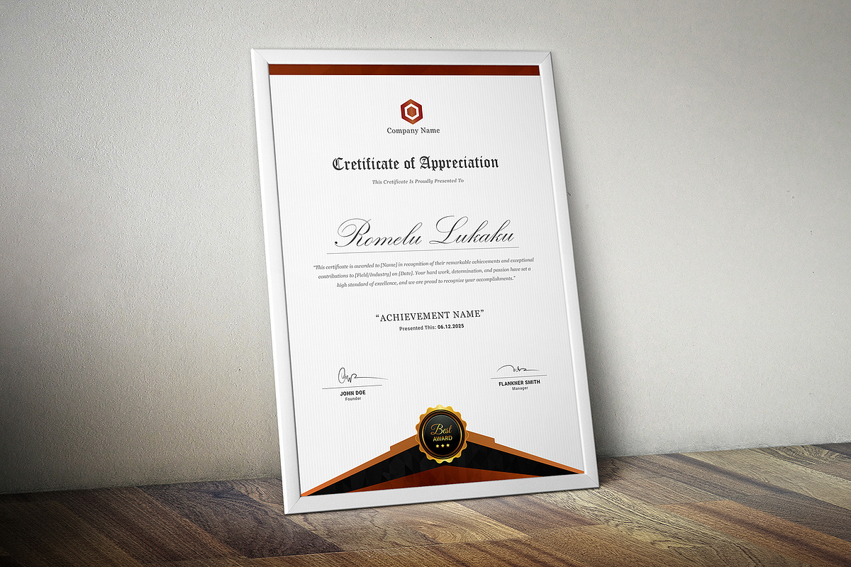 Certificate, a Stationery Template by DesignDevisers (Photo 3 of 10)