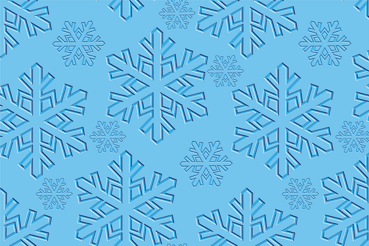 Christmas background. Snowflakes., a Decorative Illustration by katykin (Photo 2 of 5)
