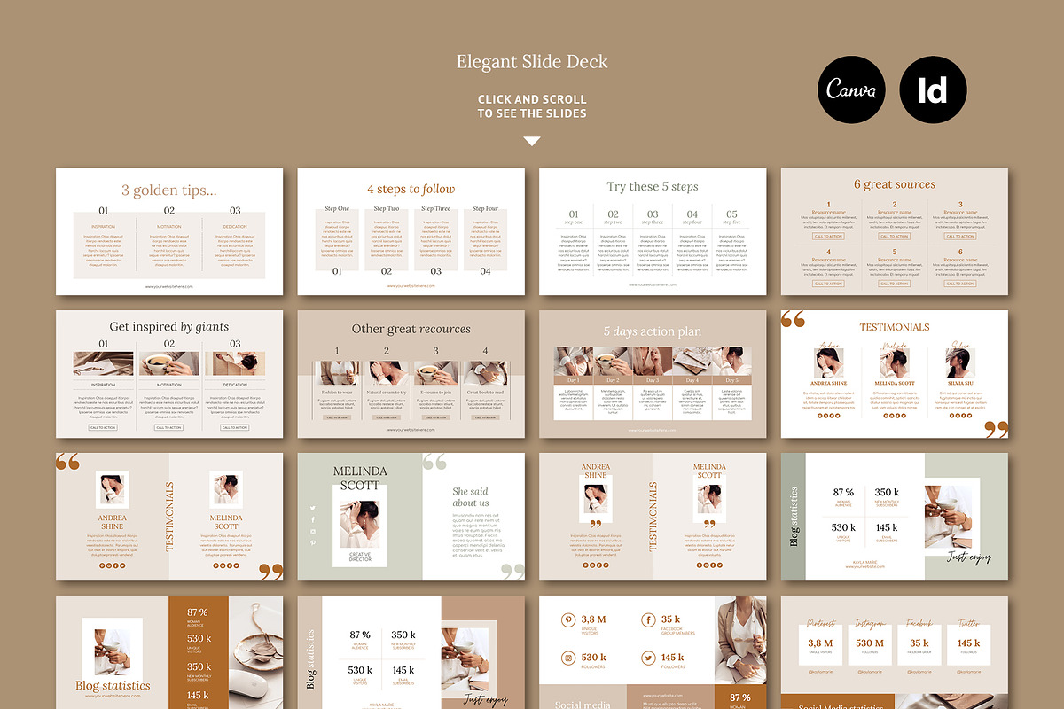 4 in 1 Course Creator Super Bundle E, a Magazine Template by Mirazz