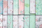 31 Floral Patterns Pack, a Pattern Graphic by Olya Creative (Thumbnail 6 of 9)