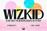 WIZKID | A Retro Modern Display Font, a Sans Serif Font by Retro Black Studio (Thumbnail 1 of 8)