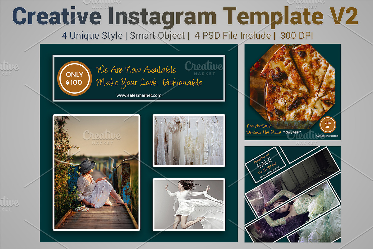 Instagram  Templates V2, a Social Media Template by MithunLekson (Photo 2 of 3)