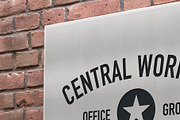 Logo Mockup Wall Mount Sign Entrance, a Product Mockup by PrintPixel (Thumbnail 3 of 4)