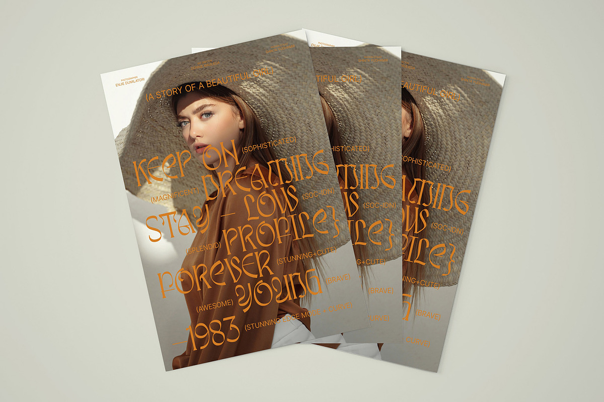 Awsirnam - Aesthetic Serif Font, a Serif Font by Enxyclo Studio (Photo 8 of 29)