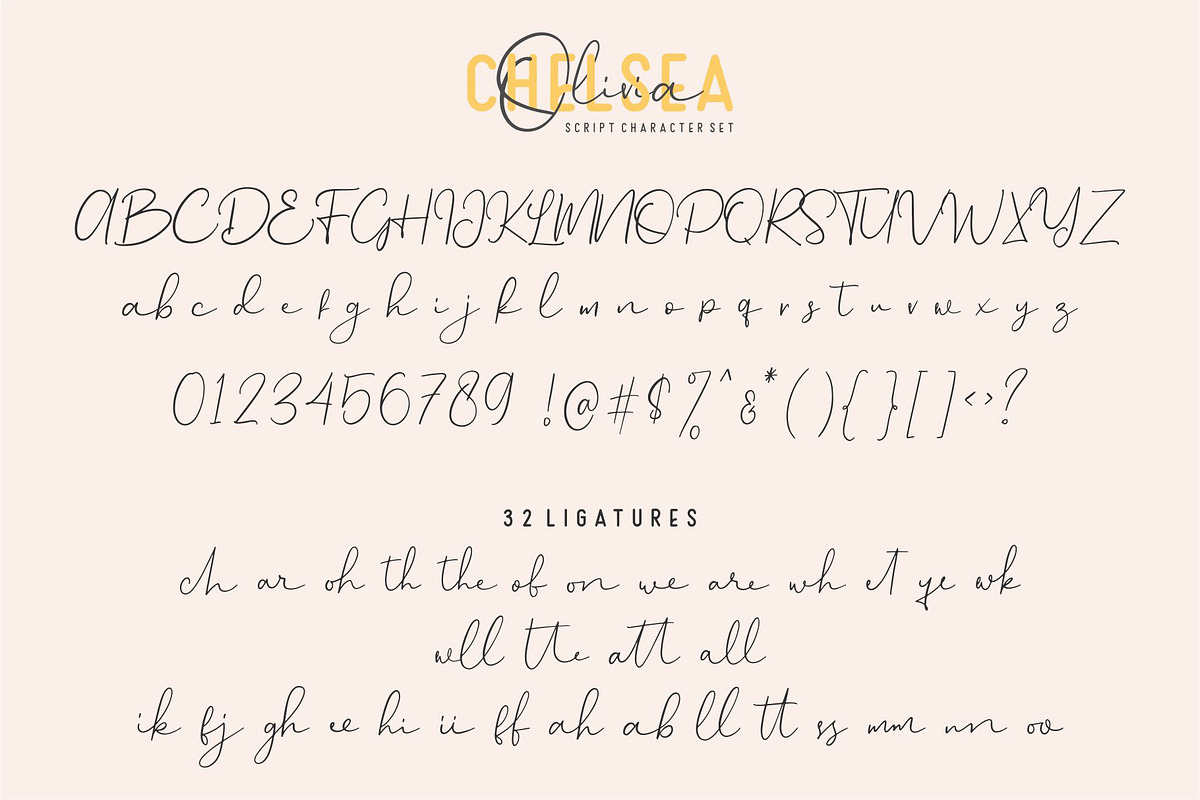 Chelsea Olivia - Font Duo preview 8