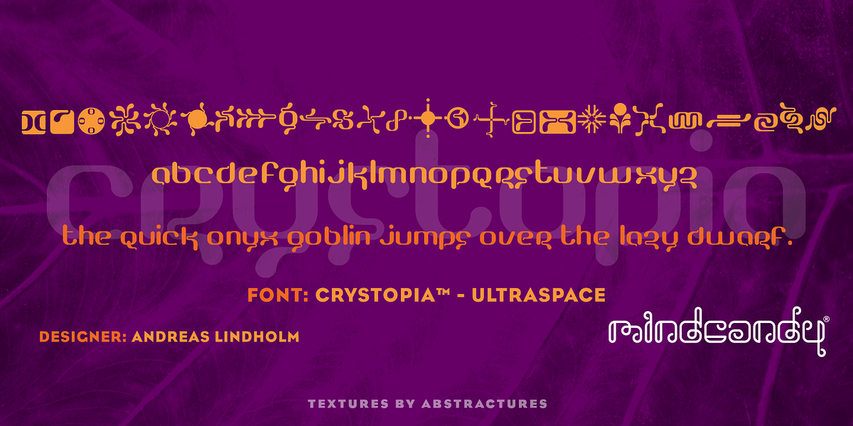 Crystopia™, a Font by MINDCANDY (Photo 2 of 2)