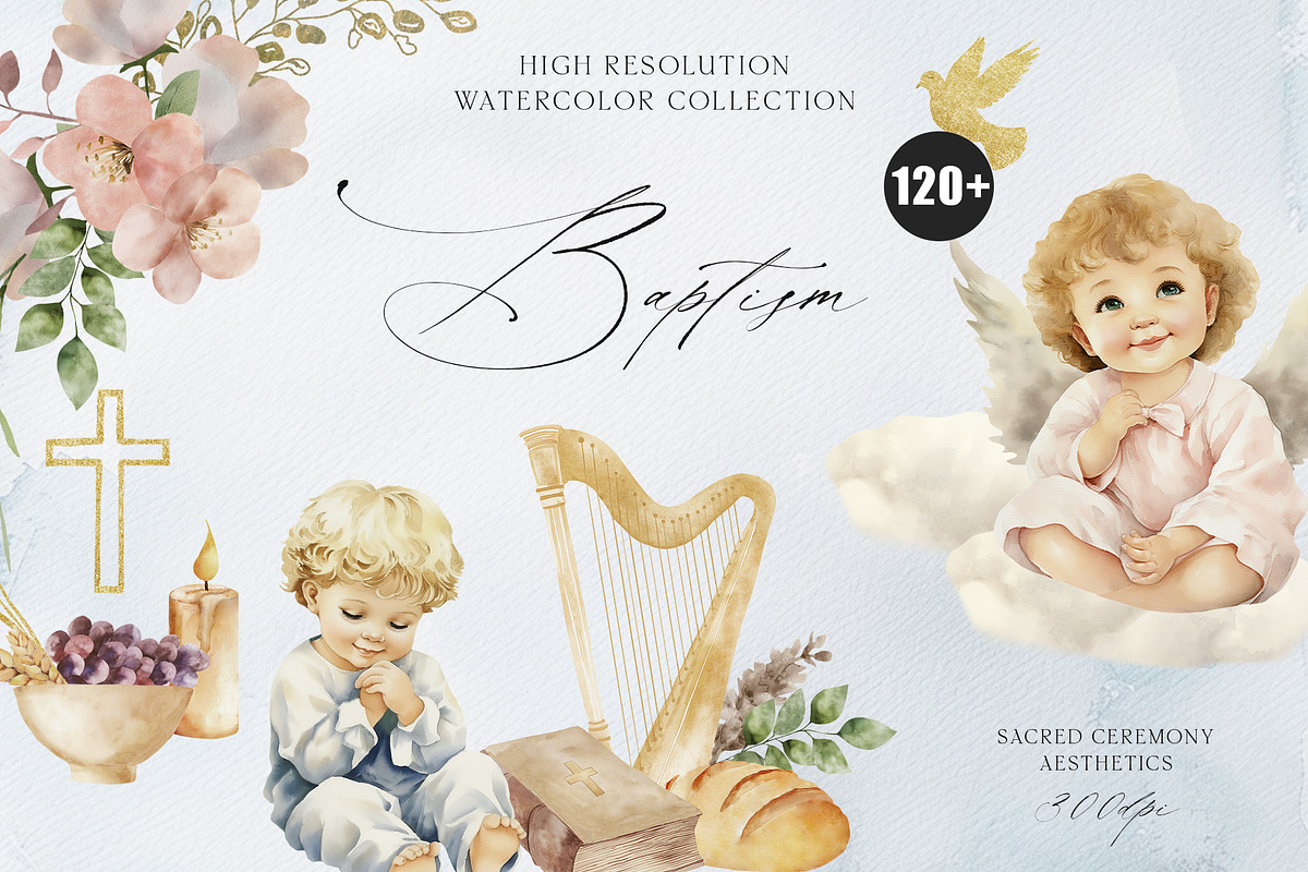 New life celebrations - bundle, a Decorative Illustration by Sunshine Art (Photo 2 of 5)