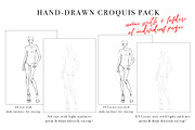 Sale-Hand-Drawn Fashion Croquis Pack, an Illustration by Art by Lin (Thumbnail 2 of 4)
