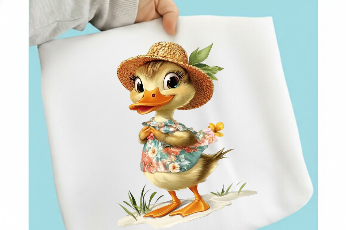 Whimsical Beach Duck Watercolor Clip, an Illustration by designcity5 (Photo 4 of 5)