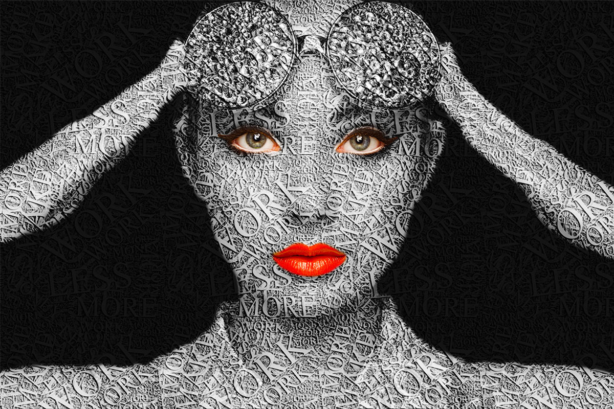 Text Portrait Photoshop Action, an Action Add-On by DESIGNAVO (Photo 6 of 10)