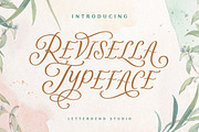 Revisella Typeface, a Script Font by Letterhend Studio (Thumbnail 1 of 9)