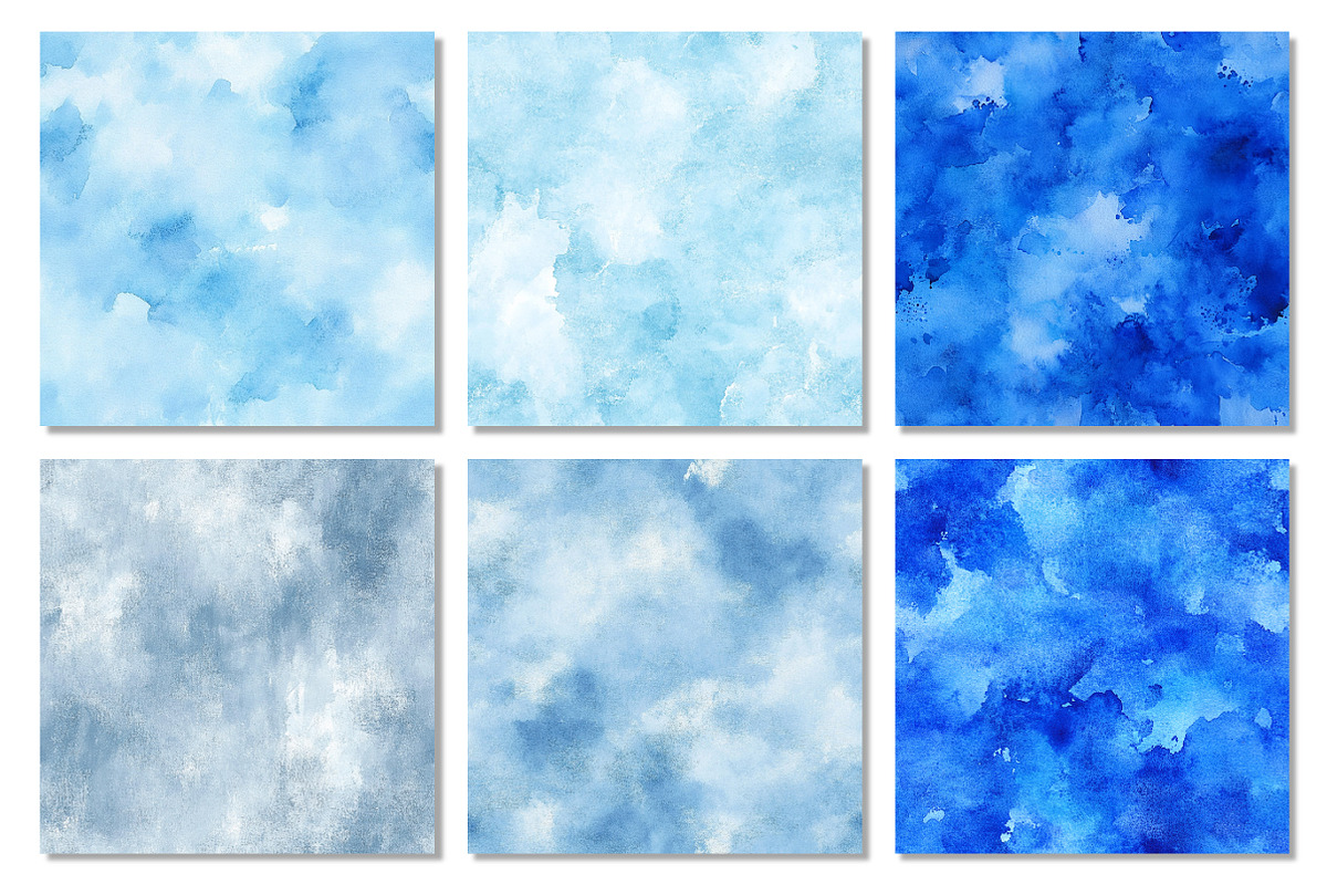 Blue Tones Digital Paper, a Texture Graphic by Dream Creation (Photo 3 of 6)